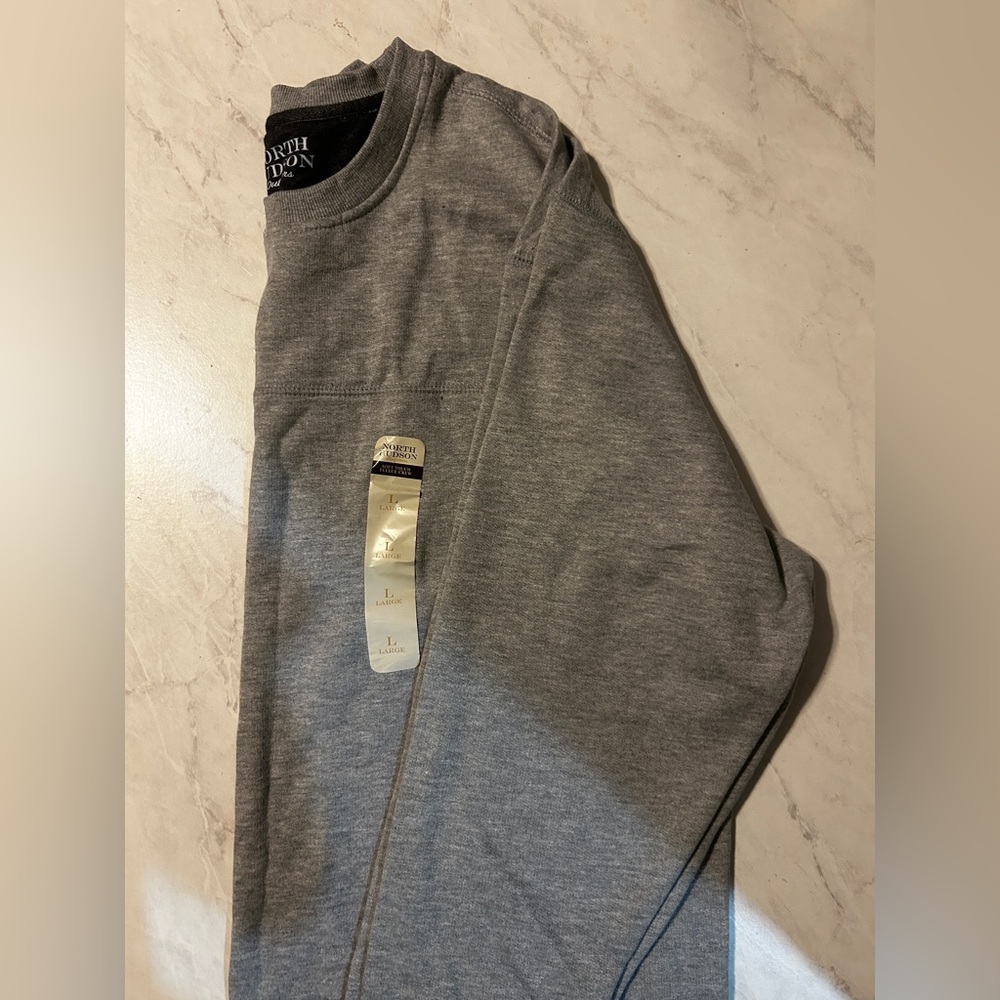 Joseph Abboud Men's Classic Gray Crewneck Sweater